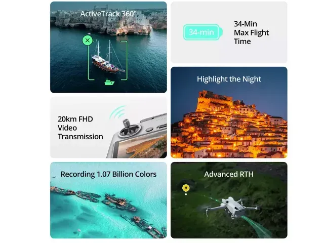 DJI Mini 4 Pro Drone Fly More Combo With RC2 Controller