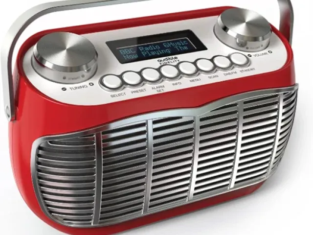 Detroit Retro DAB Radio by Audible Fidelity - Red - SALE PRICE!!